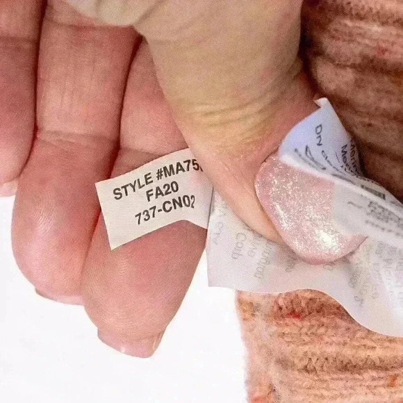 Madewell Size XS pink marled 100% Merino Wool Button Down cardigan w/pockets - Picture 10 of 15
